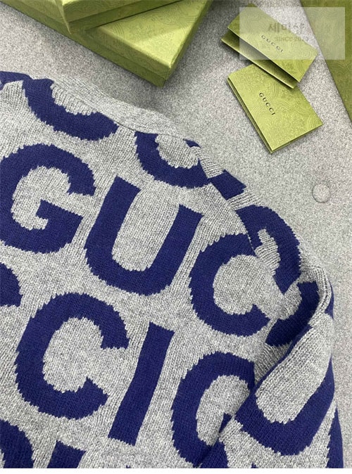 Gucci 구찌 인타르시아 로고 울 가디건 의류 10번 이미지