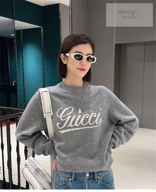 Gucci 구찌 인타르시아 로고 울 스웨터 의류 3번 이미지