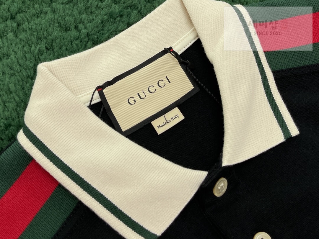 Gucci 구찌 인터로킹 GG 와펜 폴로 반팔 티셔츠 “2COLOR” NO.1 의류 8번 이미지