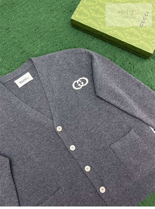 Gucci 구찌 인터로킹 G 울 니트 가디건 의류 10번 이미지