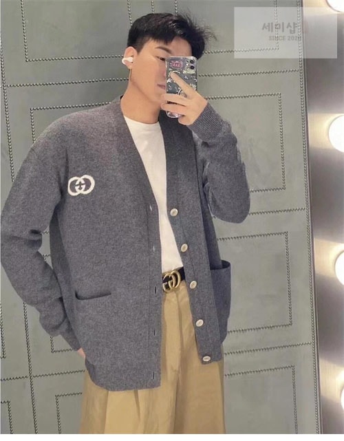 Gucci 구찌 인터로킹 G 울 니트 가디건 의류 12번 이미지