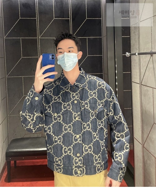 Gucci 구찌 점보 GG 데님 자켓 의류 3번 이미지