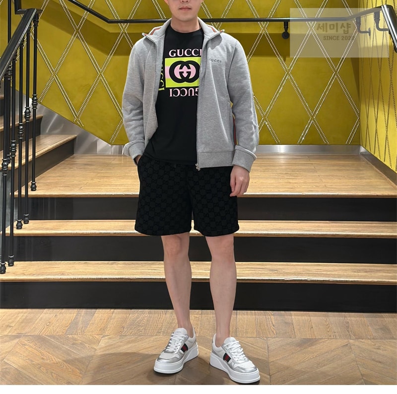 구찌 구찌 코튼 피케 더블 집업 자켓 의류 2번 이미지