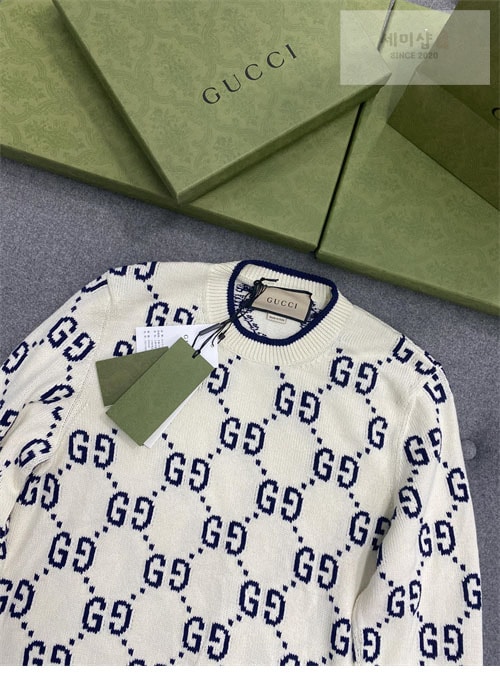Gucci 구찌 코튼 GG 니트 스웨트셔츠 의류 13번 이미지
