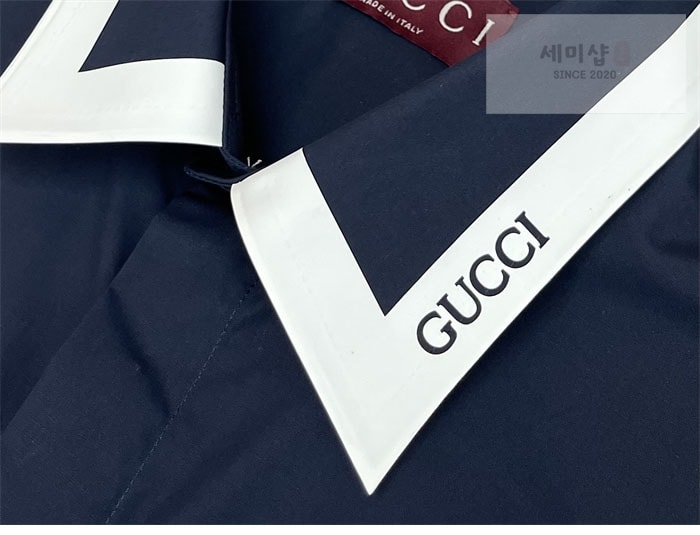 Gucci 구찌 포플린 코튼 반팔 셔츠 의류 6번 이미지