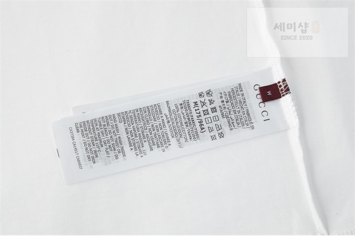 Gucci 구찌 플로럴 자수 코튼 니트 반팔 티셔츠 화이트 의류 18번 이미지