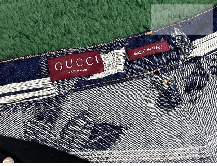 Gucci 구찌 플로럴 자카드 데님 팬츠 의류 8번 이미지