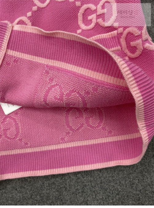 Gucci 구찌 핑크 GG 코튼 자카드 가디건 의류 16번 이미지