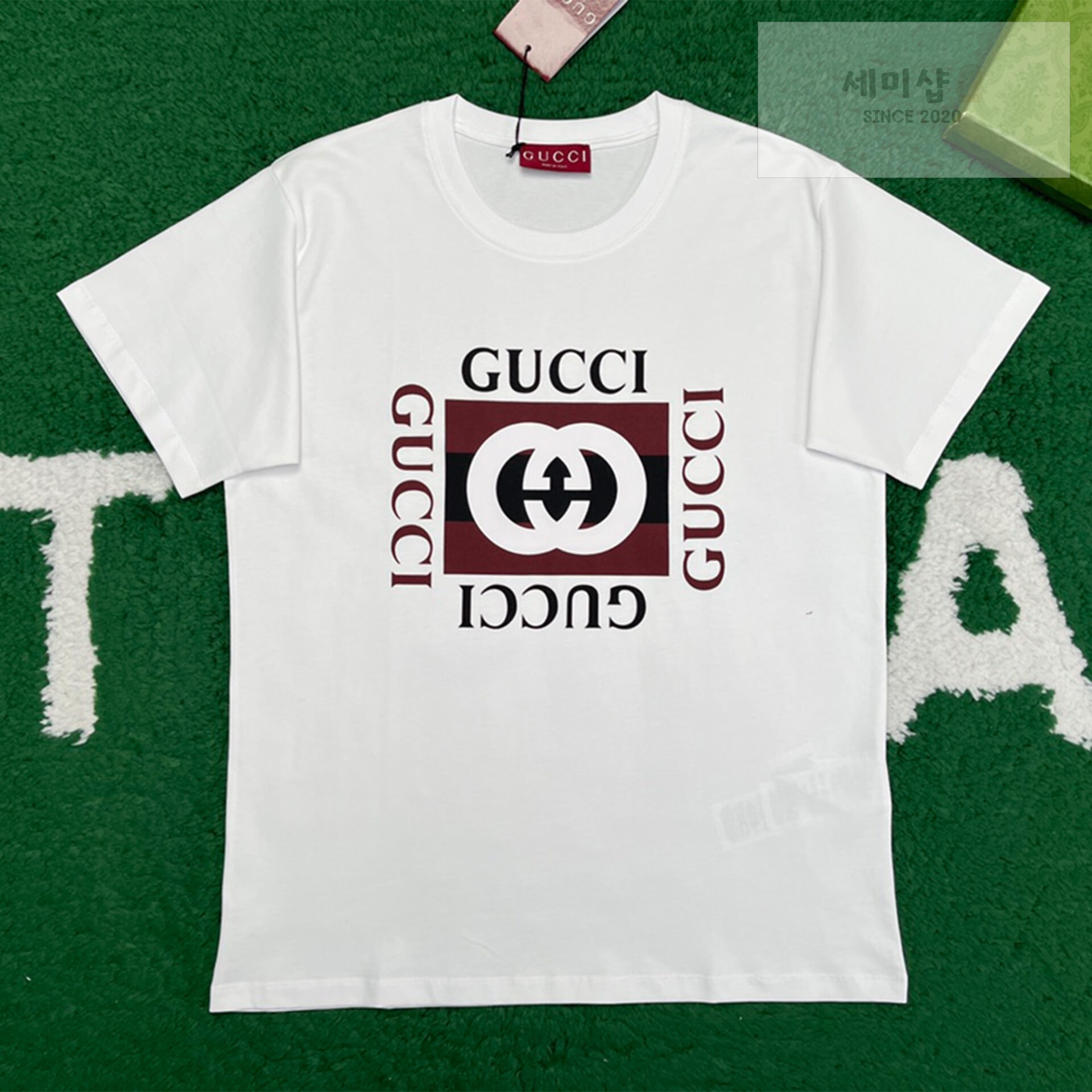 Gucci 구찌 24FW 리도컬렉션 화이트 저지 코튼 티셔츠 화이트 의류 11번 이미지