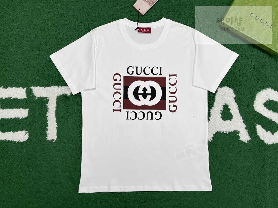 Gucci 구찌 24FW 리도컬렉션 화이트 저지 코튼 티셔츠 화이트 의류 5번 이미지