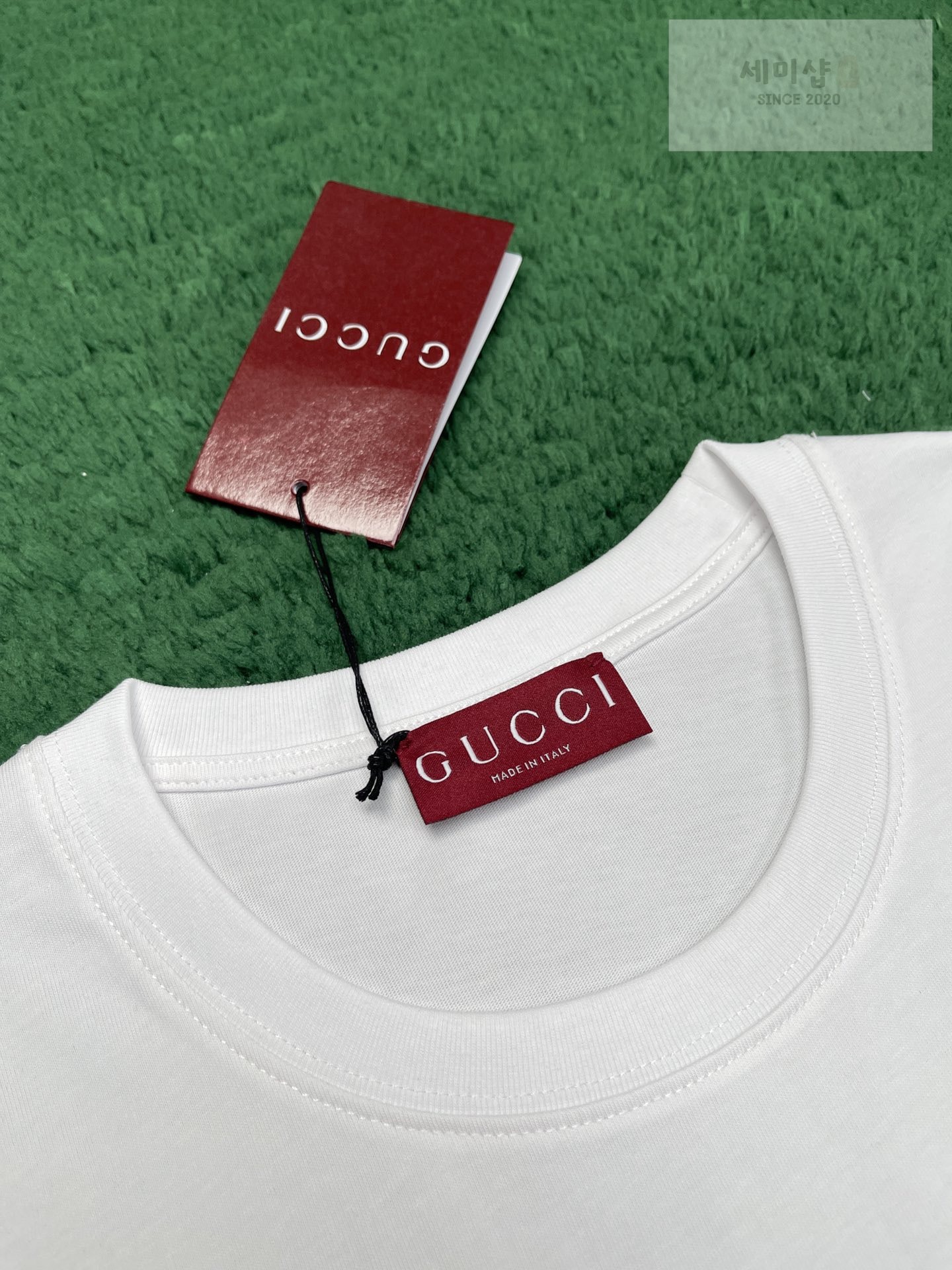 Gucci 구찌 24FW 리도컬렉션 화이트 저지 코튼 티셔츠 화이트 의류 9번 이미지