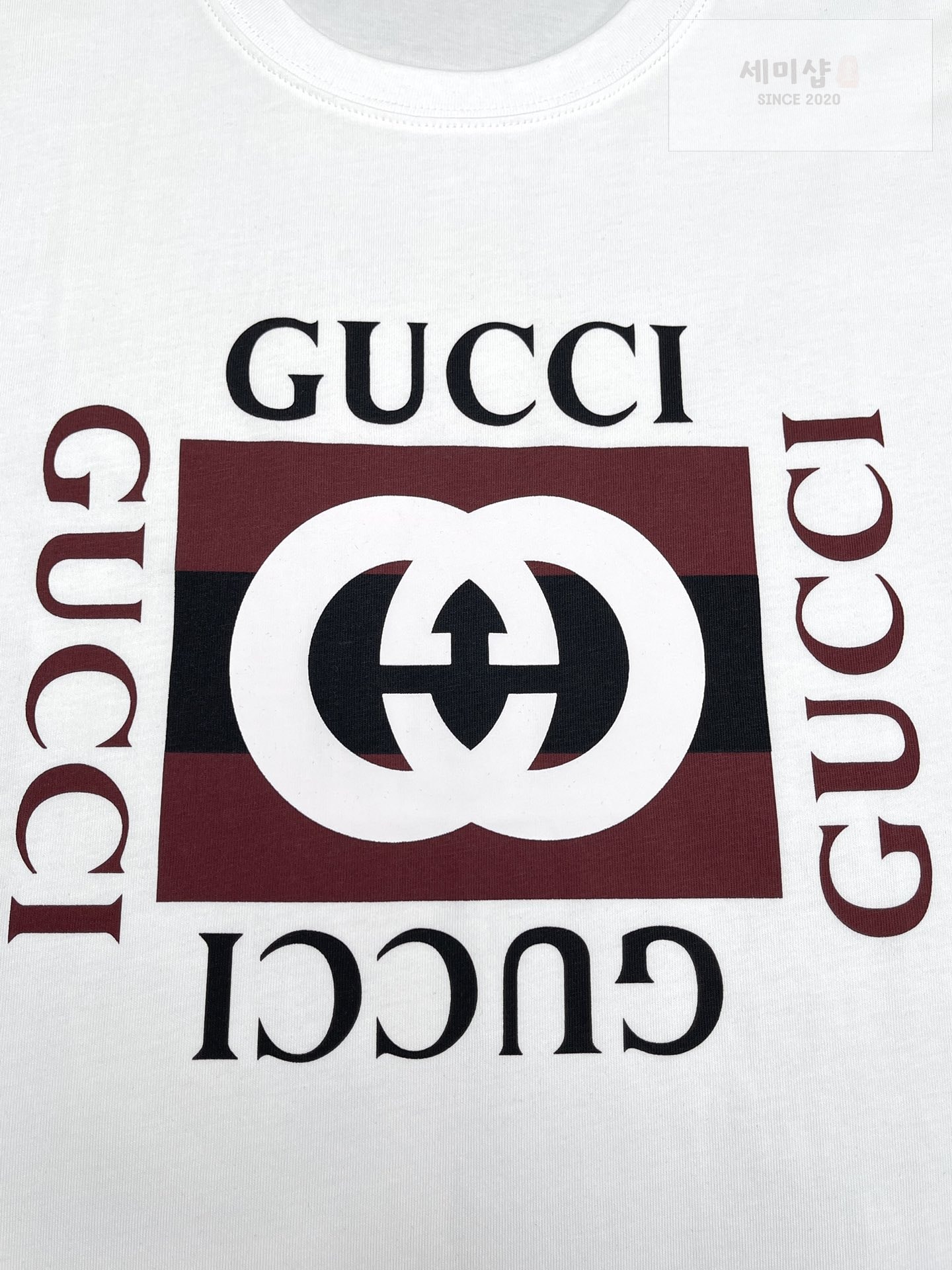 Gucci 구찌 24FW 리도컬렉션 화이트 저지 코튼 티셔츠 화이트 의류 10번 이미지