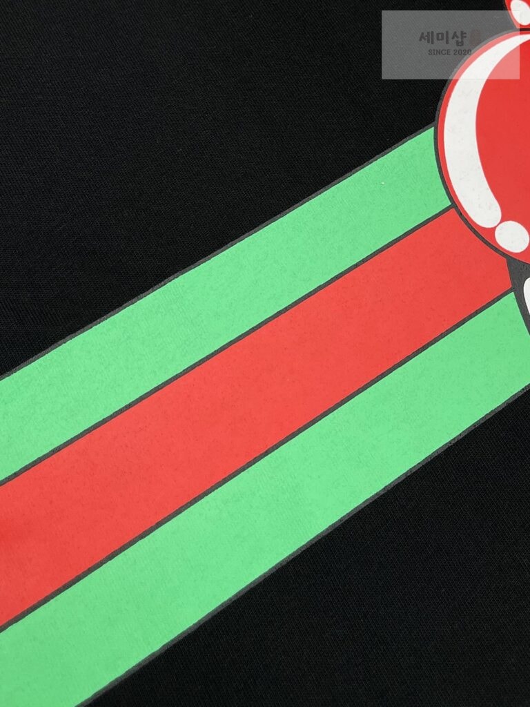 Gucci 구찌 24FW 웹 하트 프린트 디테일 코튼 저지 반팔 티셔츠 블랙 의류 8번 이미지