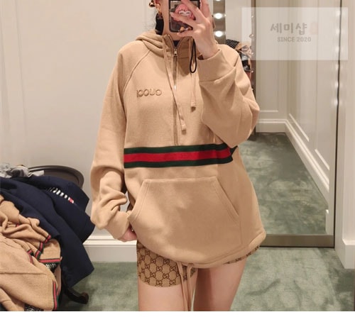 Gucci 구찌 24FW 웹 하프집업 후드 의류 10번 이미지