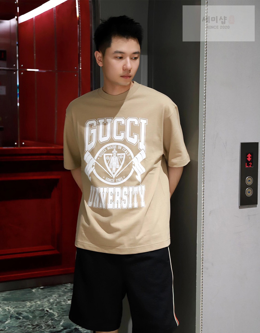 Gucci 구찌 24FW 유니버시티 프린팅 코튼 저지 티셔츠 “2COLOR” NO.1 의류 6번 이미지