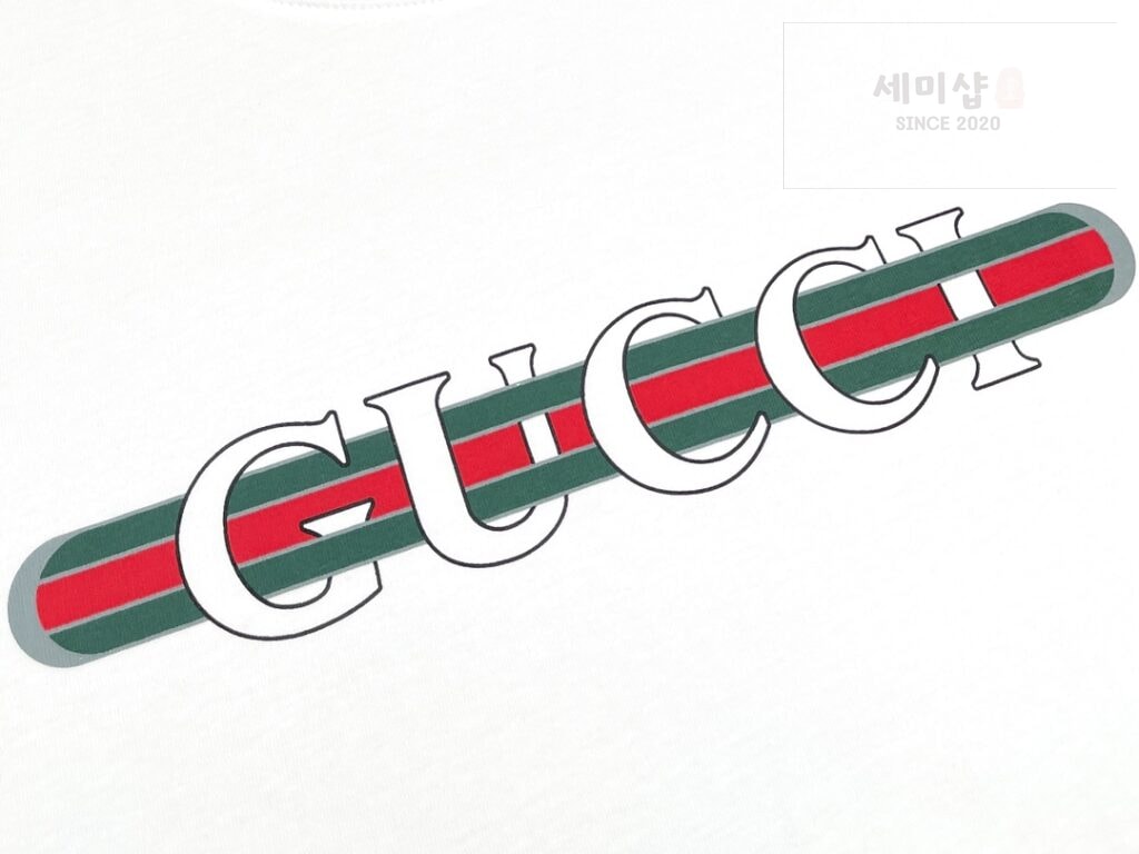 Gucci 구찌 24FW 프린트 코튼 저지 반팔 티셔츠 화이트 의류 5번 이미지