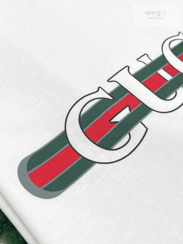Gucci 구찌 24FW 프린트 코튼 저지 반팔 티셔츠 화이트 의류 7번 이미지