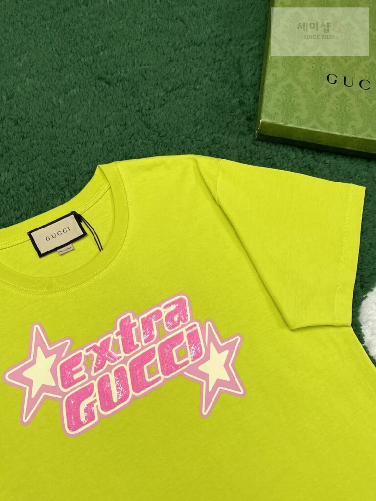 Gucci 구찌 24SS 엑스트라 구찌 프린트 반팔 티셔츠 “2COLOR” WHITE 의류 19번 이미지