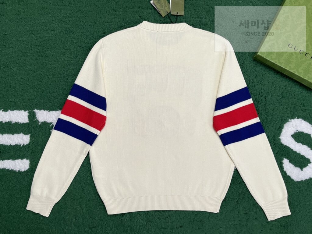 Gucci 구찌 24SS GG레터링 엠브로이더리 점퍼 자수 스웨터 의류 3번 이미지
