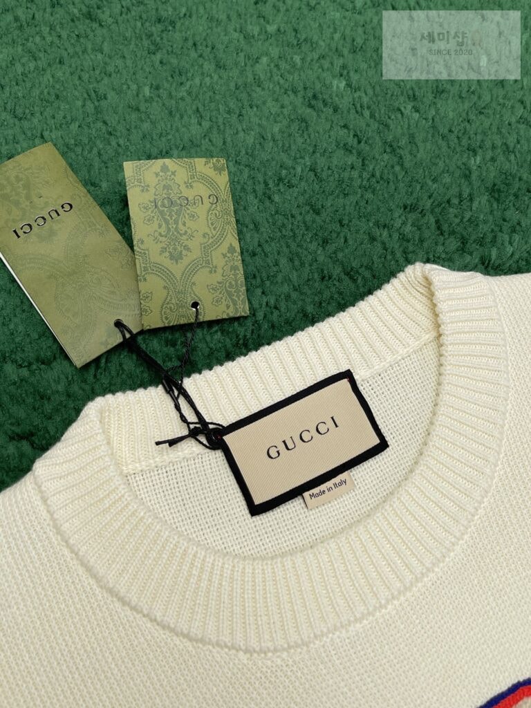 Gucci 구찌 24SS GG레터링 엠브로이더리 점퍼 자수 스웨터 의류 9번 이미지