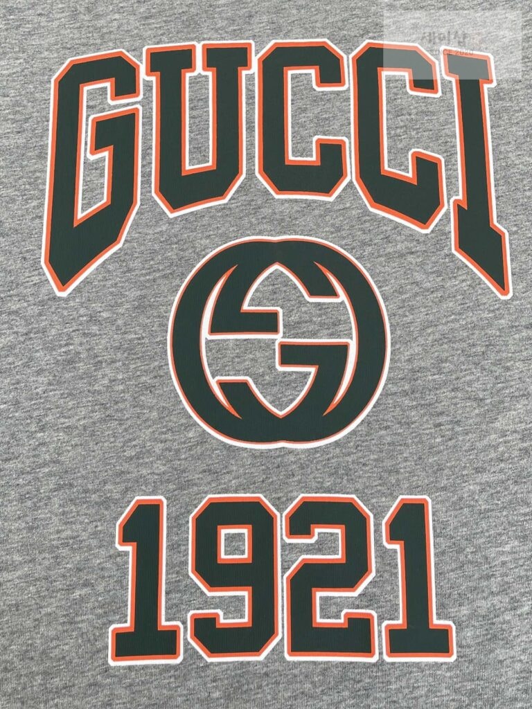 Gucci 구찌 24 SS GG 칼리지 프린트 반팔 그레이 의류 7번 이미지