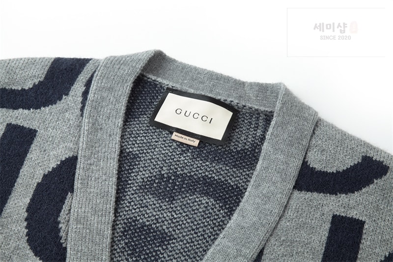 Gucci 구찌 GG로고 올오버 자카드 V넥 가디건 의류 6번 이미지