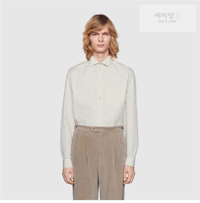 Gucci 구찌 GG 스트라이프 롱 슬리브 셔츠 의류 5번 이미지
