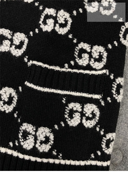 Gucci 구찌 GG 울 부클레 자카드 크루넥 가디건 의류 13번 이미지