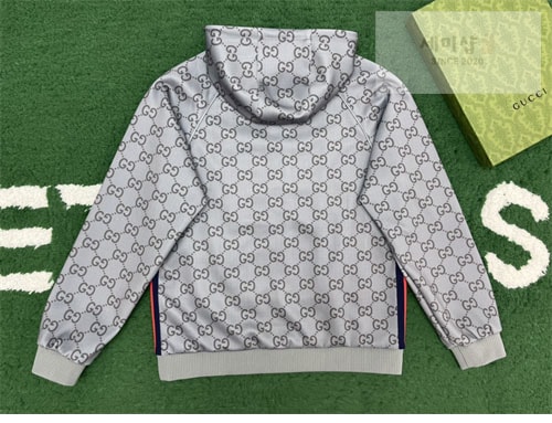 Gucci 구찌 GG 웹스트라이프 후드 집업 의류 5번 이미지