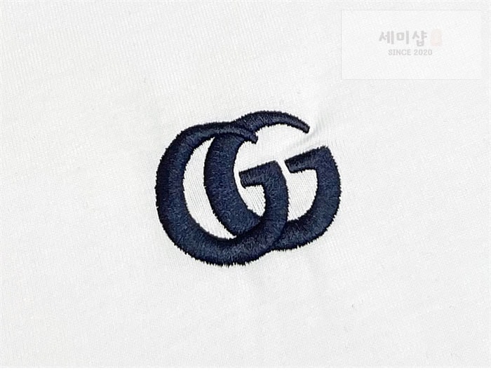 Gucci 구찌 GG 자수 코튼 저지 반팔 티셔츠 의류 9번 이미지