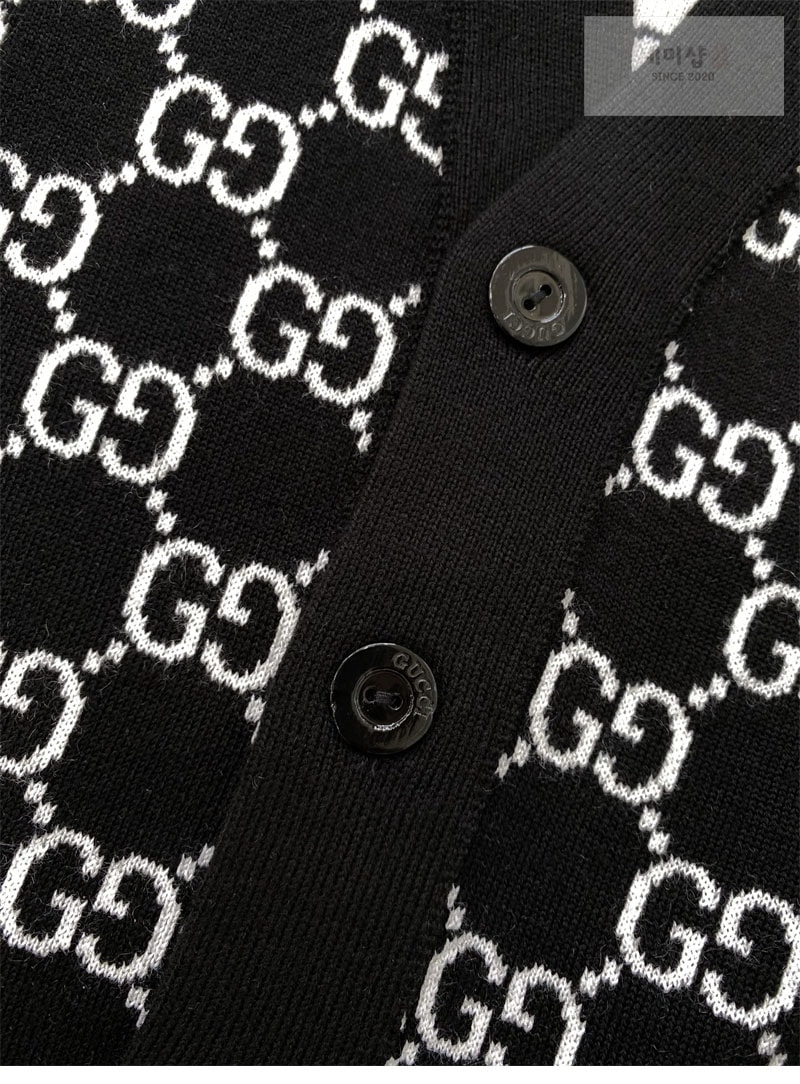 Gucci 구찌 GG 자카드 V넥 울 가디건 의류 22번 이미지