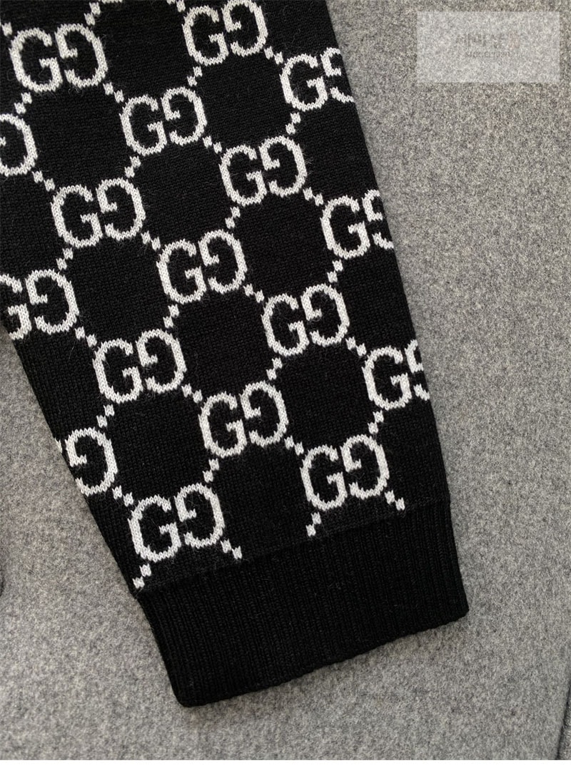 Gucci 구찌 GG 자카드 V넥 울 가디건 의류 17번 이미지