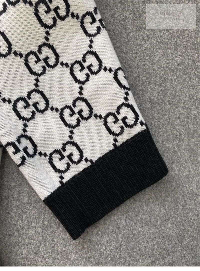 Gucci 구찌 GG 자카드 V넥 울 가디건 의류 19번 이미지