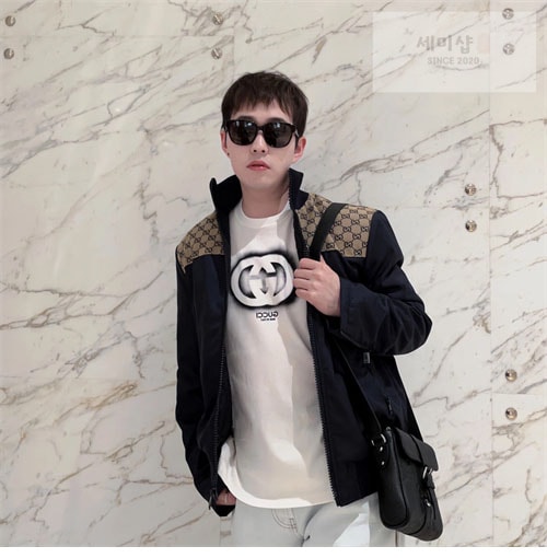 Gucci 구찌 GG 캔버스 집업 자켓 의류 8번 이미지