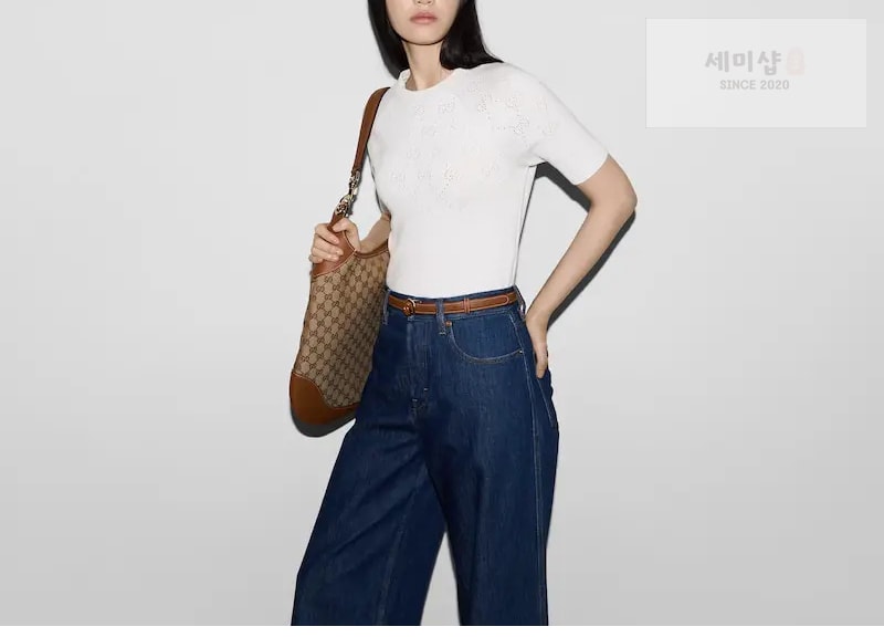 Gucci 구찌 GG 크루넥 탑 화이트 의류 2번 이미지