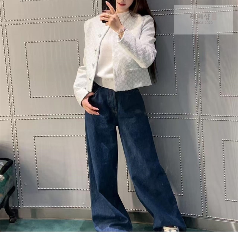 Gucci 구찌 GG 크루넥 탑 화이트 의류 4번 이미지