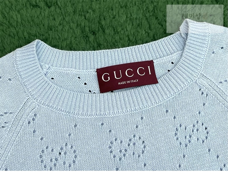 Gucci 구찌 GG 크루넥 탑 화이트 의류 8번 이미지