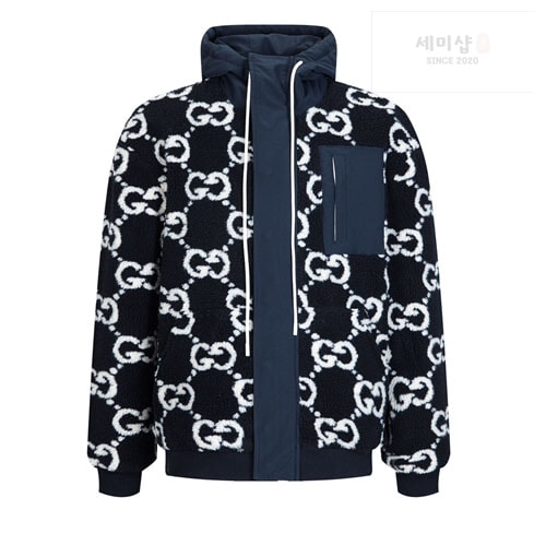 Gucci 구찌 GG 퍼지 패브릭 자카드 후리스 자켓 의류 11번 이미지