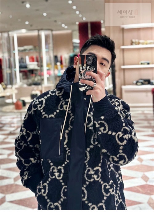 Gucci 구찌 GG 퍼지 패브릭 자카드 후리스 자켓 의류 13번 이미지