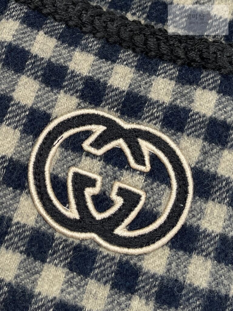 Gucci 24SS구찌 인터로킹 G 울 깅엄 체크 재킷 블랙 의류 5번 이미지