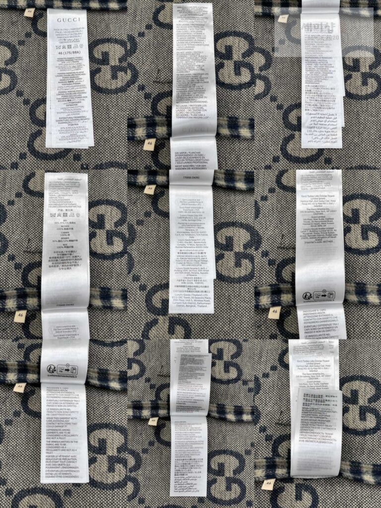 Gucci 24SS구찌 인터로킹 G 울 깅엄 체크 재킷 블랙 의류 11번 이미지