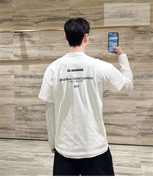 *기타 질센더 레이어드 크루넥 티셔츠 의류 14번 이미지