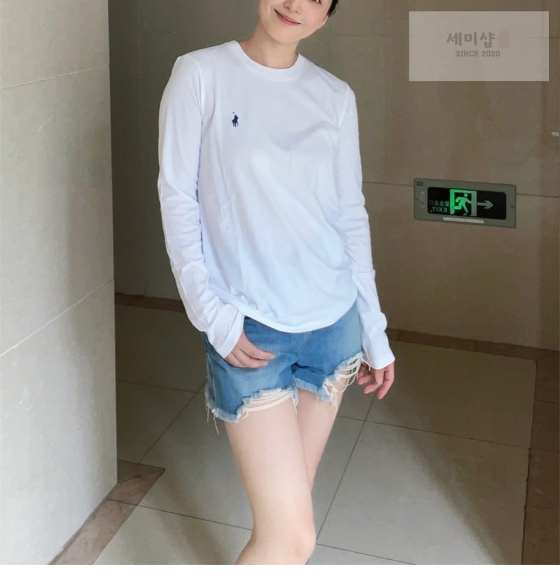 *기타 폴로 랄프로렌 코튼 저지 롱 슬리브 티셔츠 의류 1번 이미지