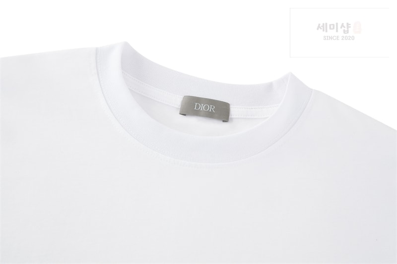 디올 디올 마운틴 1947 자수 패치 코튼 저지 티셔츠 블랙 의류 17번 이미지