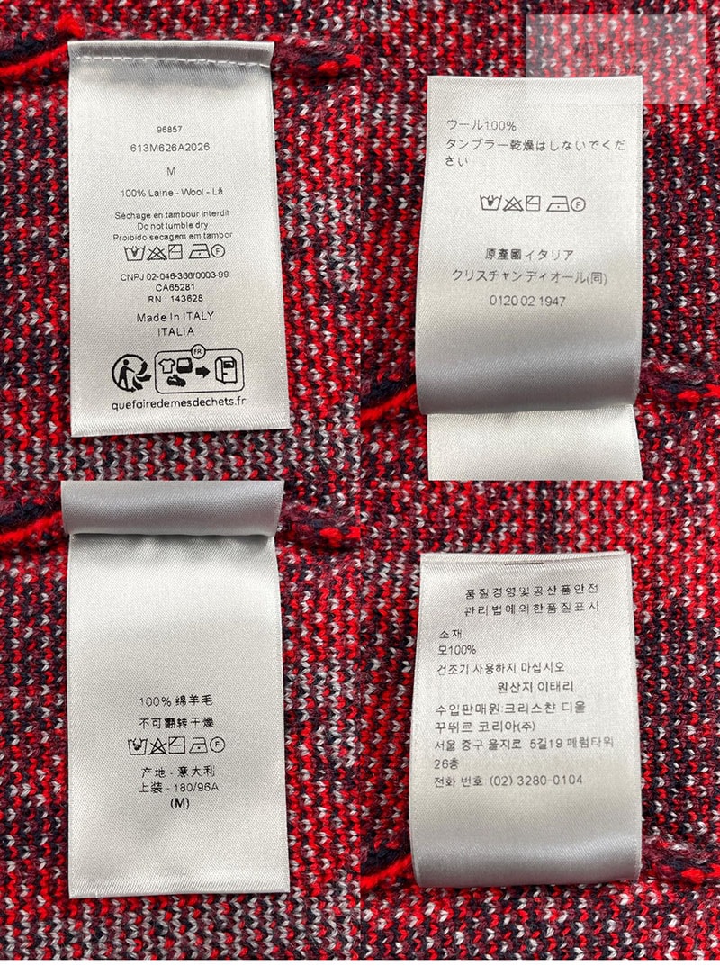 디올 디올 멀티 컬러 오블리크 올오버 스웨터 그린 의류 21번 이미지