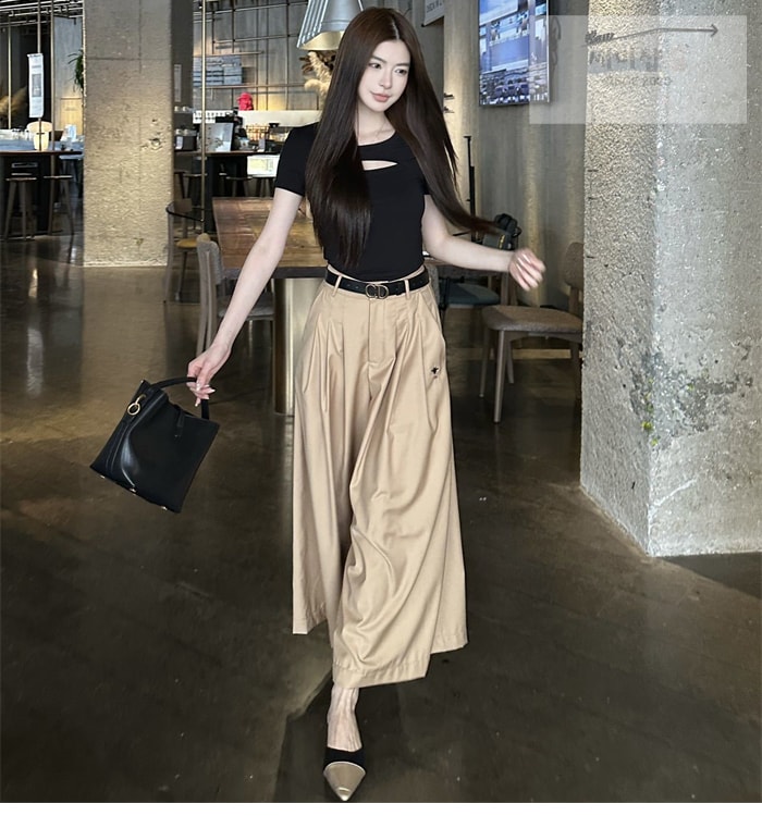 D I O R 디올 비 와이드 벨트 9부 스커트 의류 12번 이미지