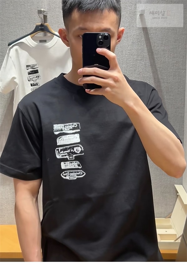 D I O R 디올 아카이브 라벨 반팔 티셔츠 의류 3번 이미지