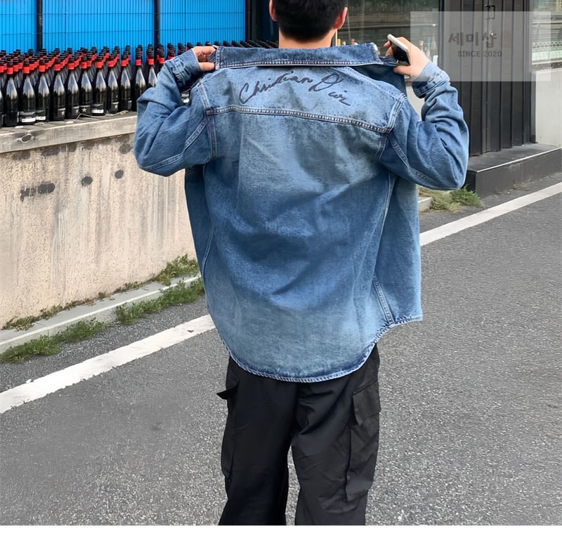 D I O R 디올 클래식 은방울꽃 자수 코튼 셔츠 의류 13번 이미지