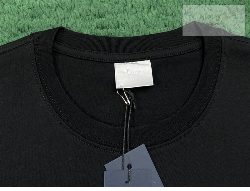 디올 디올 클로버 자수 코튼 반팔 티셔츠 의류 6번 이미지