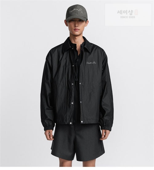 D I O R 디올 테크니컬 패브릭 자수 로고 블루종 자켓 의류 6번 이미지